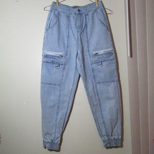 Hot Topic High Waisted Joggers Light Blue